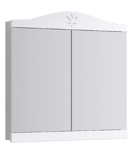 Зеркальный шкаф AQWELLA Franchesca 85 белый FR0408